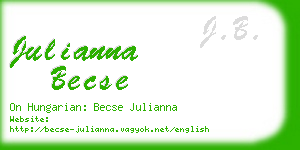 julianna becse business card